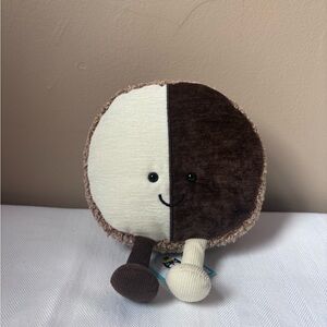 Jellycat Nibblechip Black and White Cookie NYC FAO EXCLUSIVE Jellycat Diner